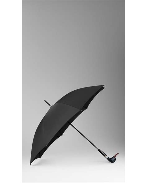 burberry umbrella duck|Burberry Duck Handle Walking Umbrella in Blue .